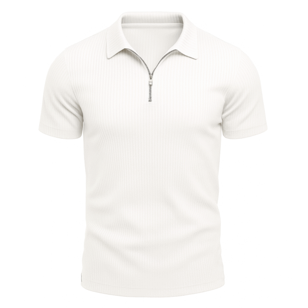 Polo Listrada Com Zíper