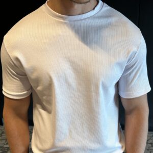Camiseta Texturizada Branca